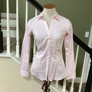 New H&M Women's Pink Button-Up Shirt